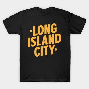 Long Island City Queens Logo - A Minimalist Tribute to Urban Charm T-Shirt